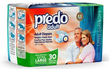 Підгузки для дорослих PREDO розмір XL EXTRA LARGE